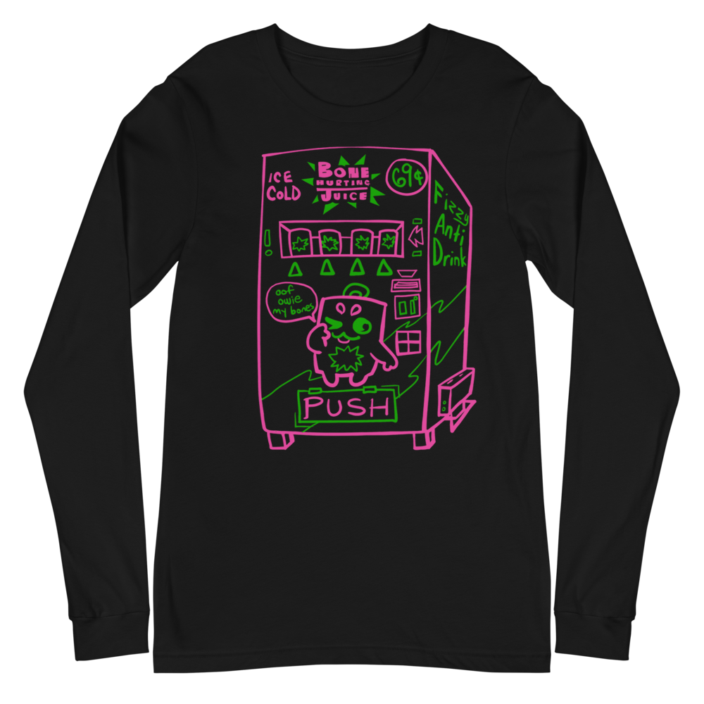 Bone Hurting Juice Vending Machine Long Sleeve (Pink/Green)