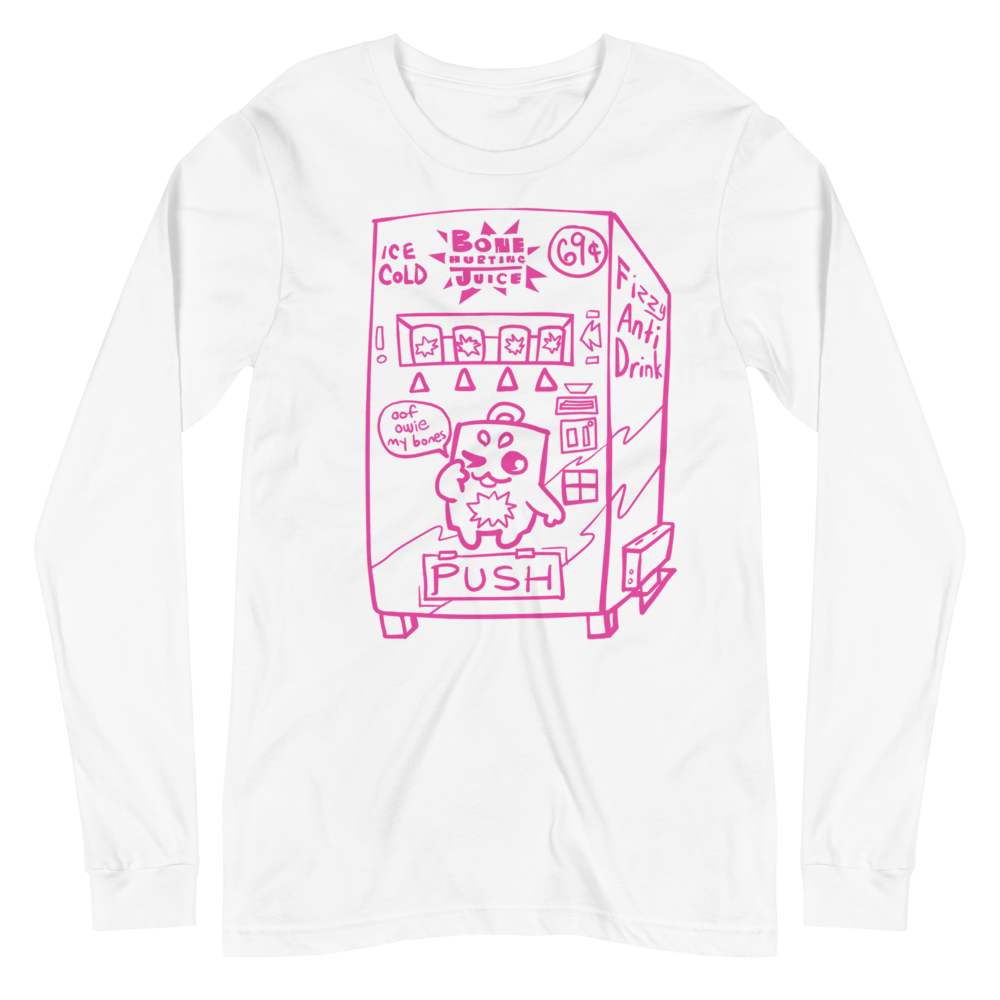 Bone Hurting Juice Vending Machine Long Sleeve (Pink)